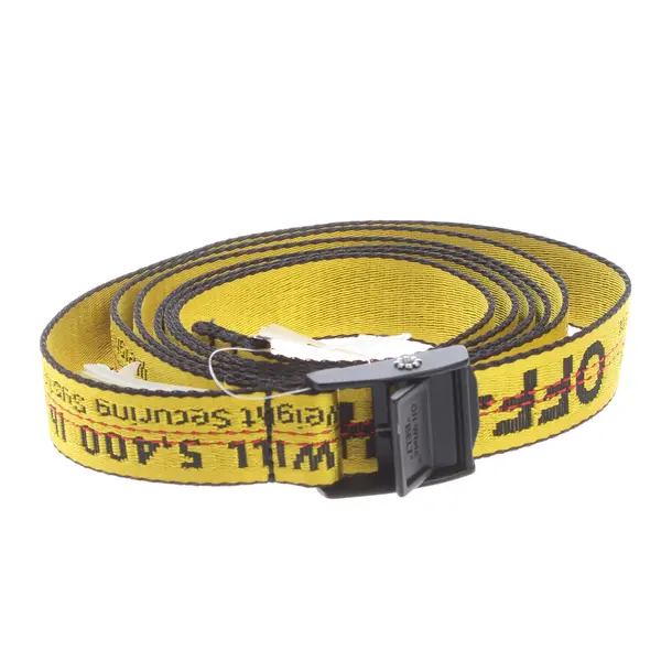 Belt in Yellow, Polyamide, Off-White