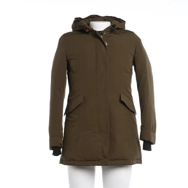 Winter Jacket in Green, Cotton, Woolrich