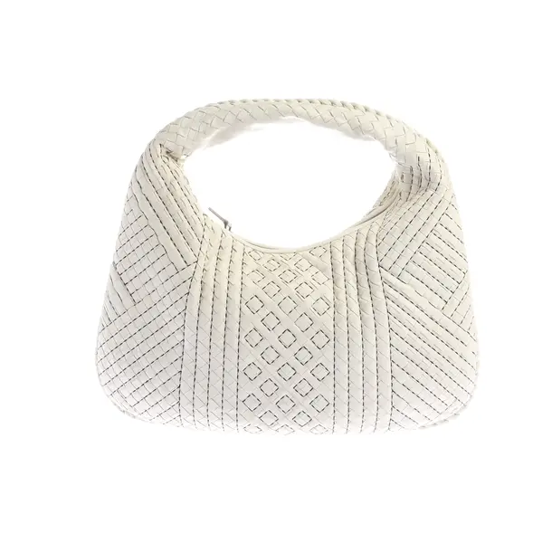 Schultertasche in Weiß, Leder, Bottega Veneta