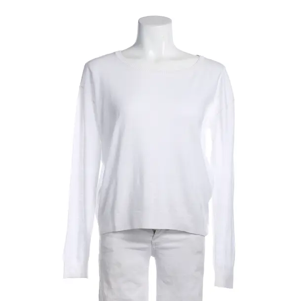 Jumper in White, Linen, Closed