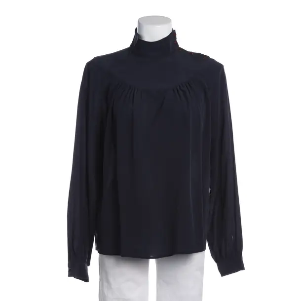 Bluse in Blau, Seide, Closed