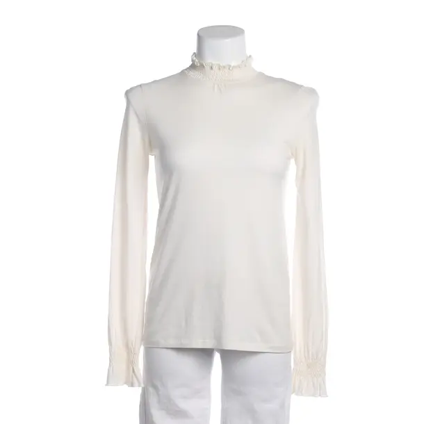Long Sleeve Shirt in White, Lyocell, Closed