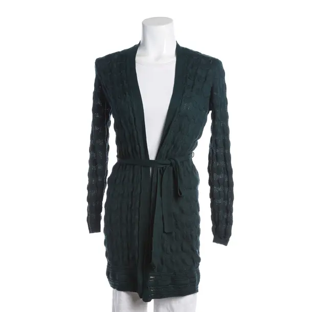 Cardigan, in Dark Green, Wool, Missoni M