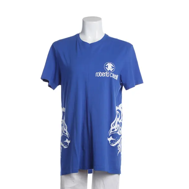 Shirt in Blue, Cotton, Roberto Cavalli