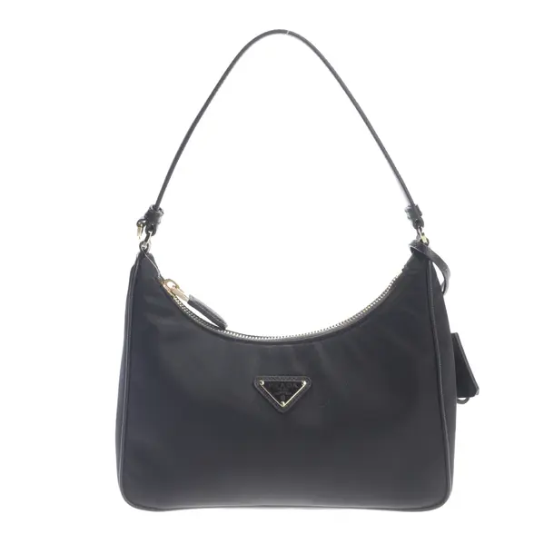 Schultertasche in Schwarz, Polyamid, Prada