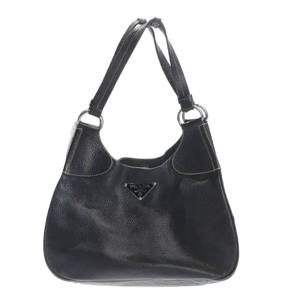 Shoulder Bag in Black, Leather, Prada