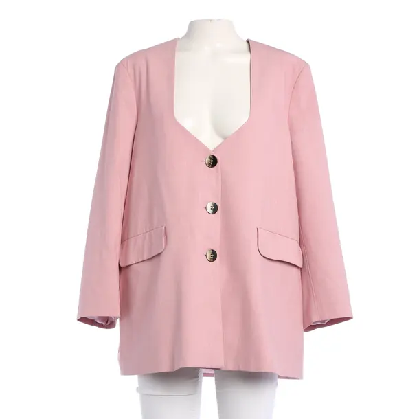 Blazer in Rosa, Baumwolle, Ganni