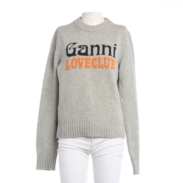 Pullover in Grau, Wolle, Ganni