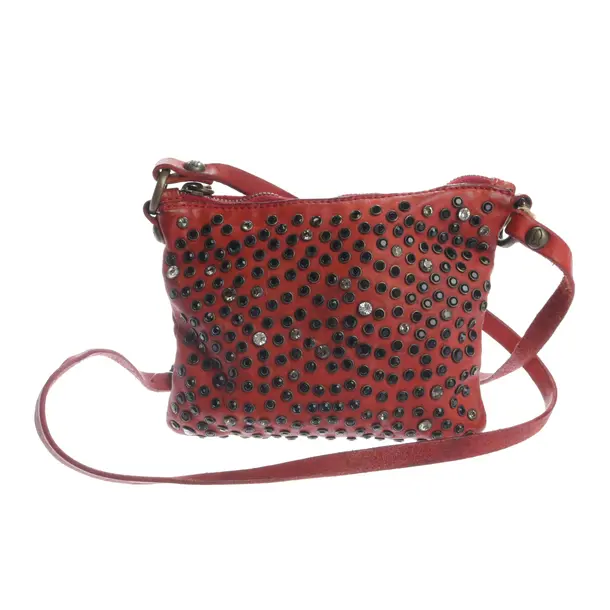 Schultertasche, in Rot, Leder, Campomaggi