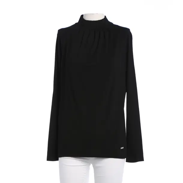 Long Sleeve Shirt, in Black, Viscose, Strenesse