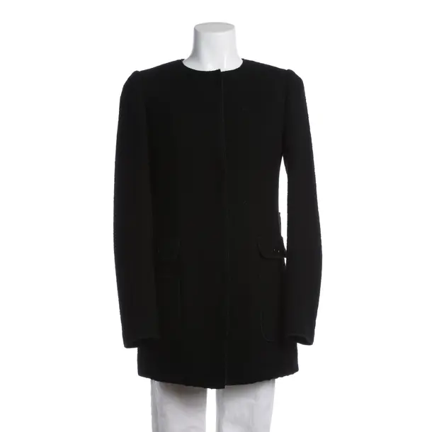 Mid-Season Coat, in Black, Wool, Dolce & Gabbana