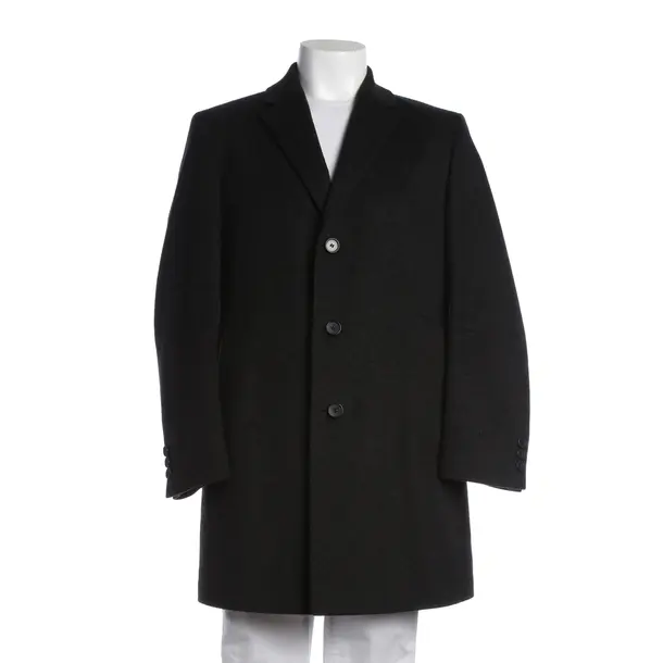Übergangsmantel in Schwarz, Wolle, Hugo Boss Black Label