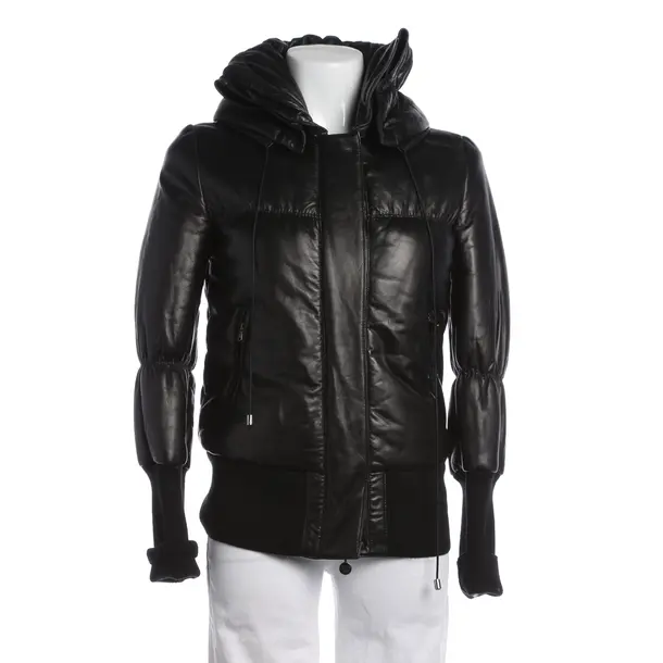 Lederjacke in Schwarz, Leder, Patrizia Pepe