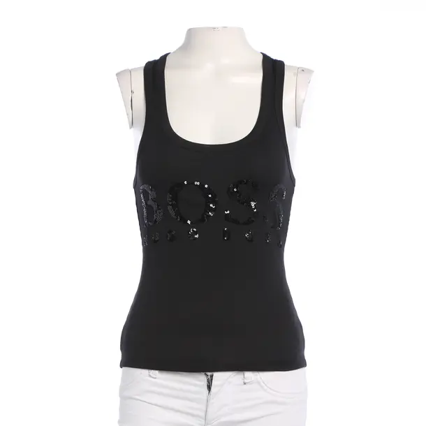 Top, in Black, Cotton, Hugo Boss Black Label