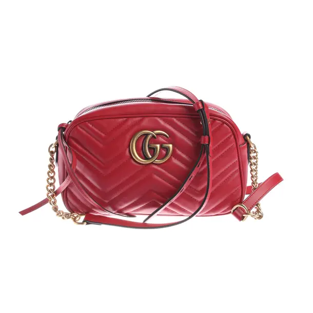 Shoulder Bag, in Red, Leather, Gucci