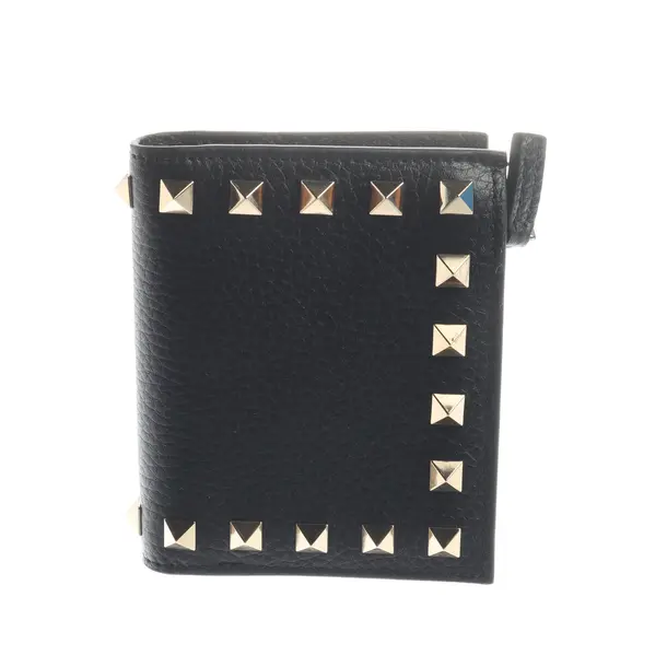 Geldbörse, in Schwarz, Leder, Valentino