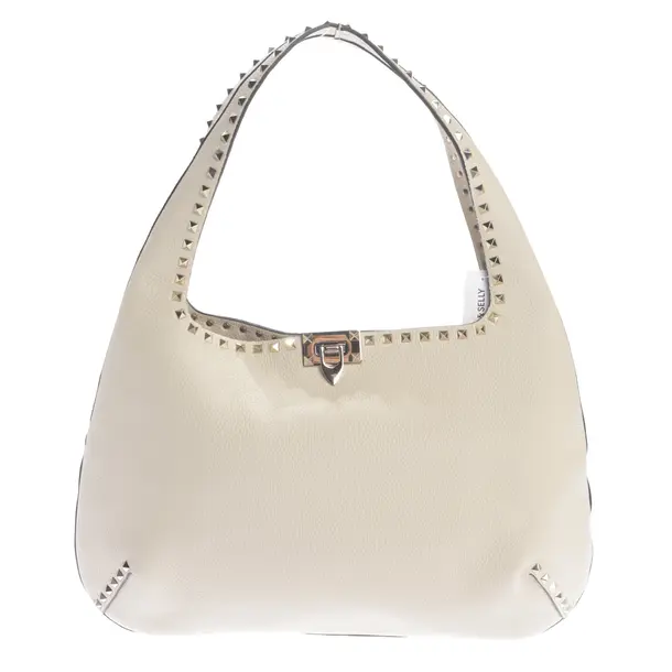 Shoulder Bag, in Beige, Leather, Valentino