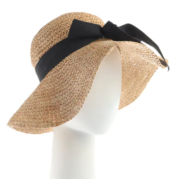 Hat, in Light Brown, Straw, Coccinelle