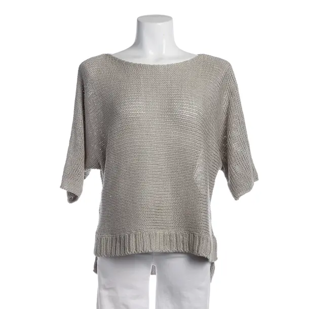 Shirt, in Light Gray, Linen, Fabiana Filippi