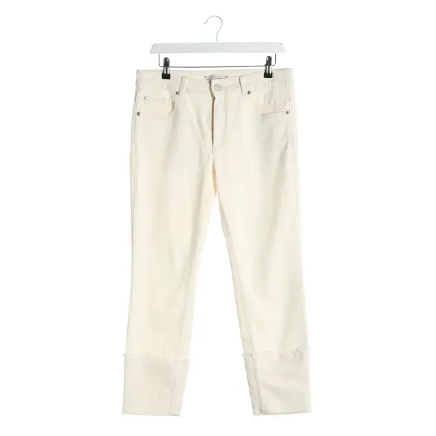 Jeans slim fit, in Crema, Cotone, Dorothee Schumacher
