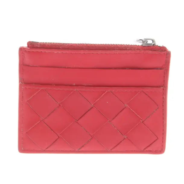Wallet, in Red, Leather, Bottega Veneta