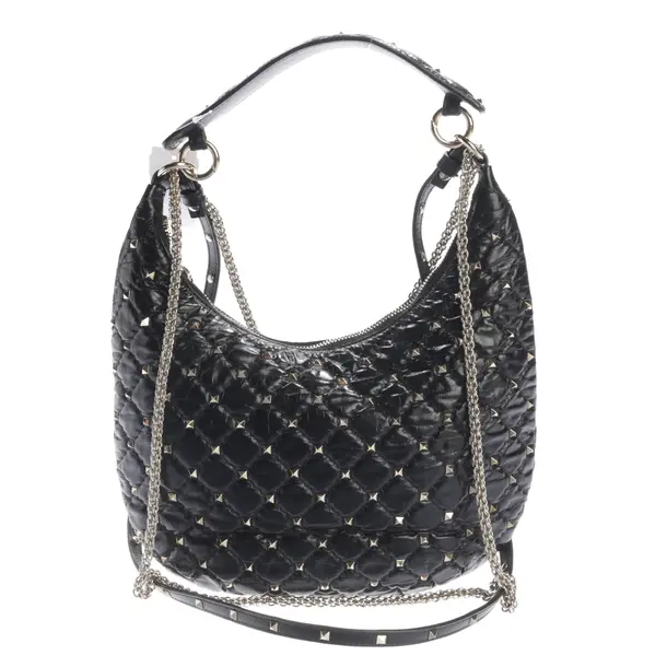 Shoulder Bag, in Black, Leather, Valentino