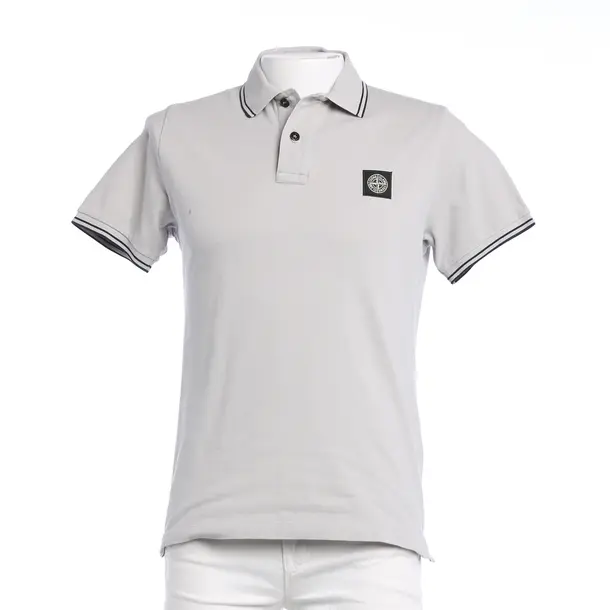 Poloshirt, in Grau, Baumwolle, Stone Island