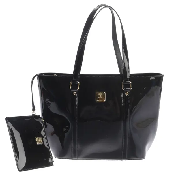 Shoulder Bag, in Black, Leather, MCM