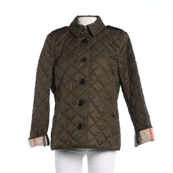 Mid-Season Jacket, in Dark Green, Polyester, Burberry