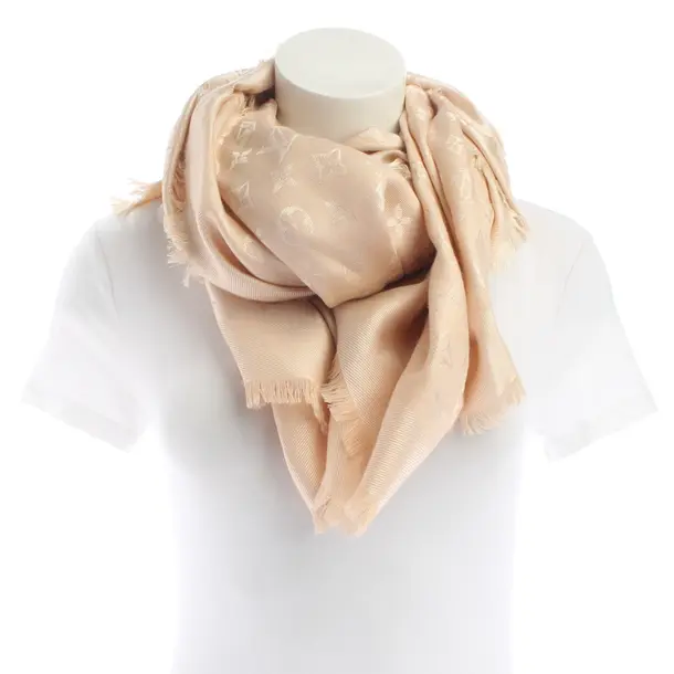 Schal, in Beige, Seide, Louis Vuitton