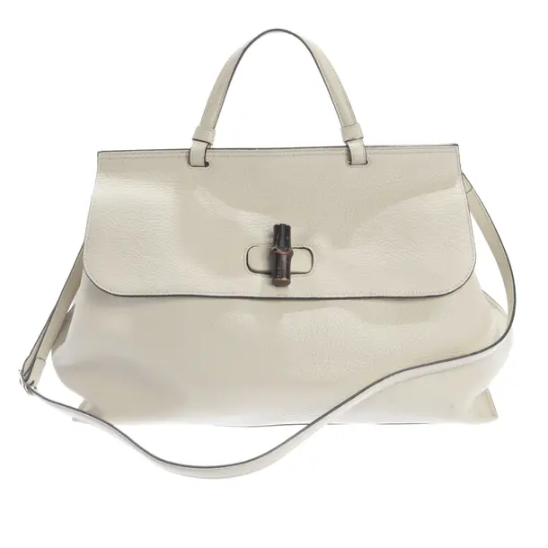 Handtasche, in Beige, Leder, Gucci