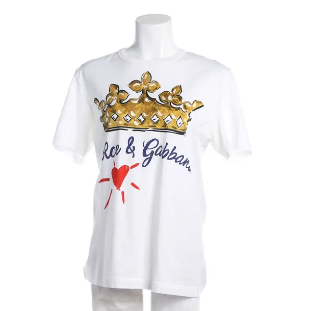 Shirt, in White, Cotton, Dolce & Gabbana
