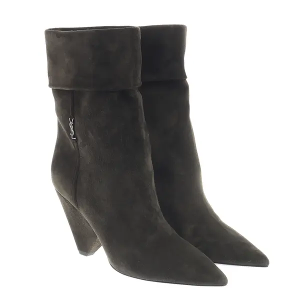 Stivaletti, in Verde scuro, Saint Laurent