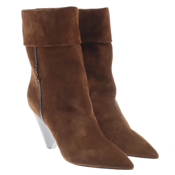 Ankle Boots, in Brown, Saint Laurent