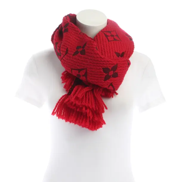 Sciarpa, in Rosso, Lana, Louis Vuitton