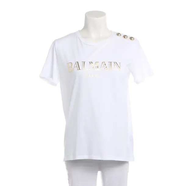 Shirt, in White, Cotton, Balmain