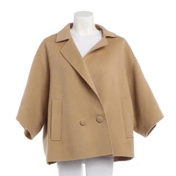 Übergangsjacke, in Camel, Wolle, Max Mara
