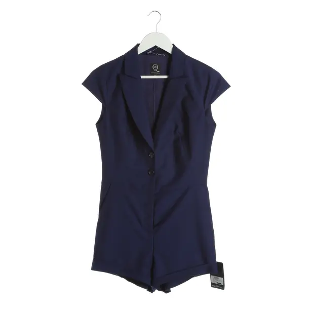 Jumpsuit, in Blau, Wolle, Alexander McQueen