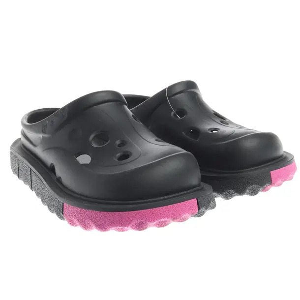 Pantofole, in Nero, Bianco sporco