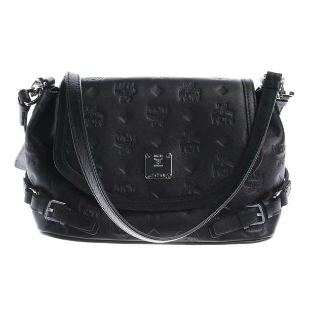 Borsa a cinture a tracolla, in Nero, Pelle, MCM