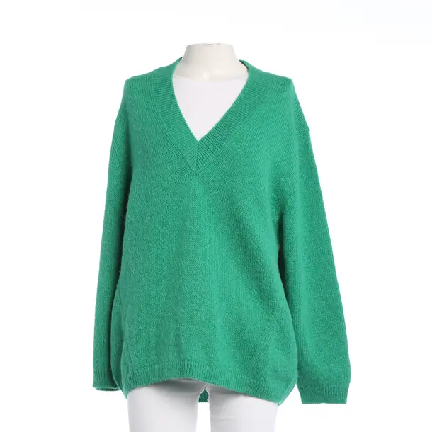 Maglione, in Verde, Poliammide, Chiuso
