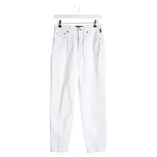 Pants, in White, Cotton, Versace Jeans Couture