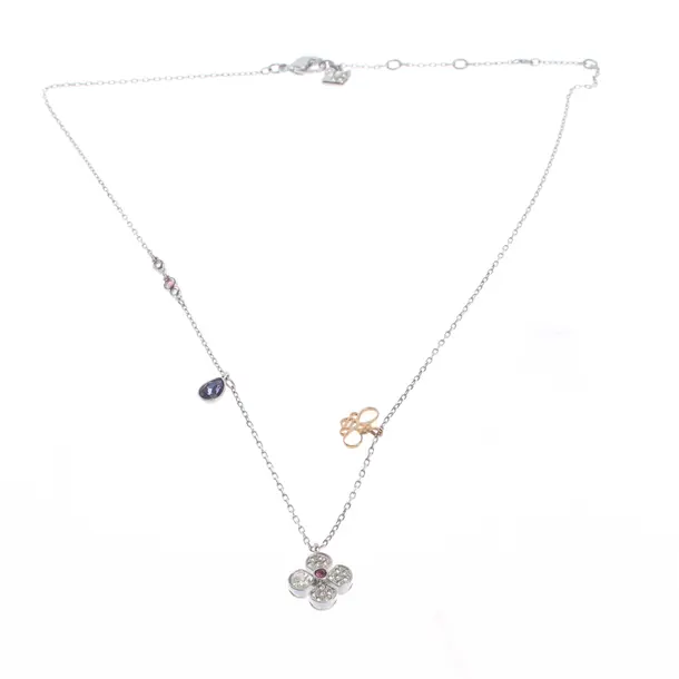 Collana, in argento, Metallo (metallico, metallizzato), Swarovski