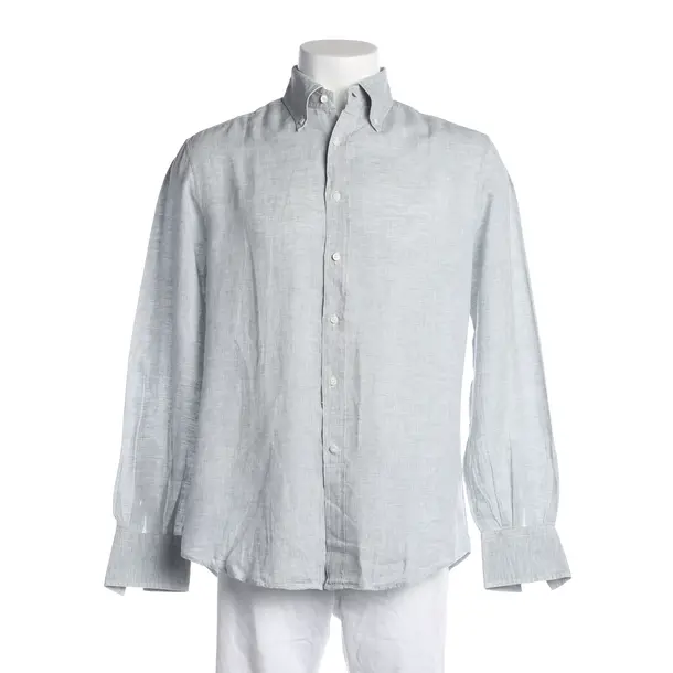 Shirt, in Light Blue, Linen, Brunello Cucinelli