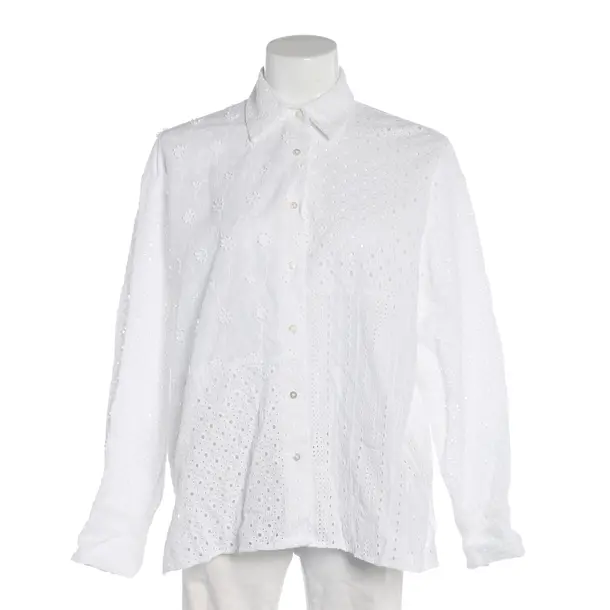 Bluse, in Weiß, Baumwolle, Van Laack