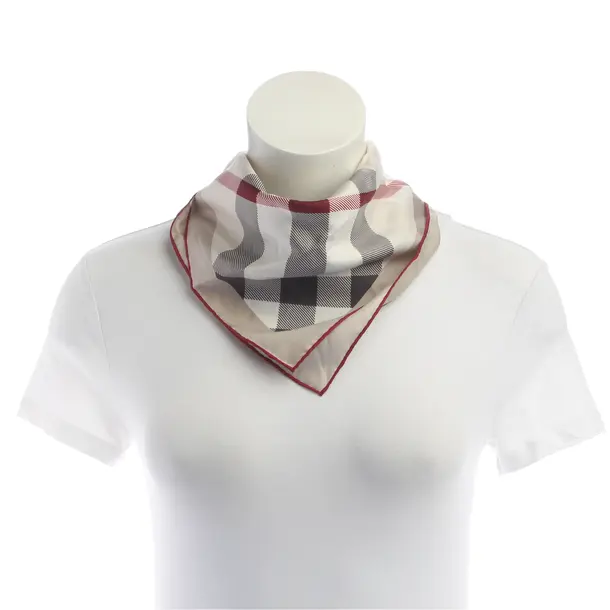 Shawl, in Multicolored, Silk, Burberry