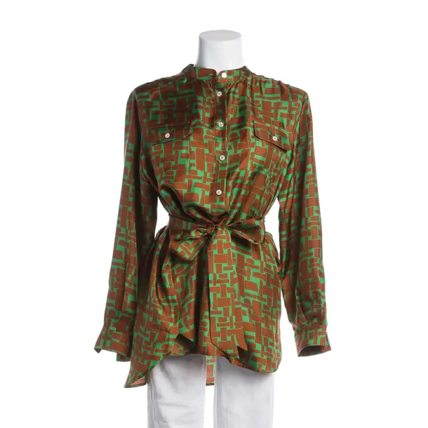 Bluse, in Grün, Seide, Kiton