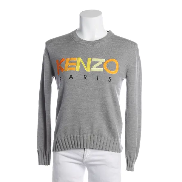 Pullover, in Grau, Wolle, Kenzo