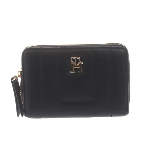 Wallet, in Black, Leather, Tommy Hilfiger
