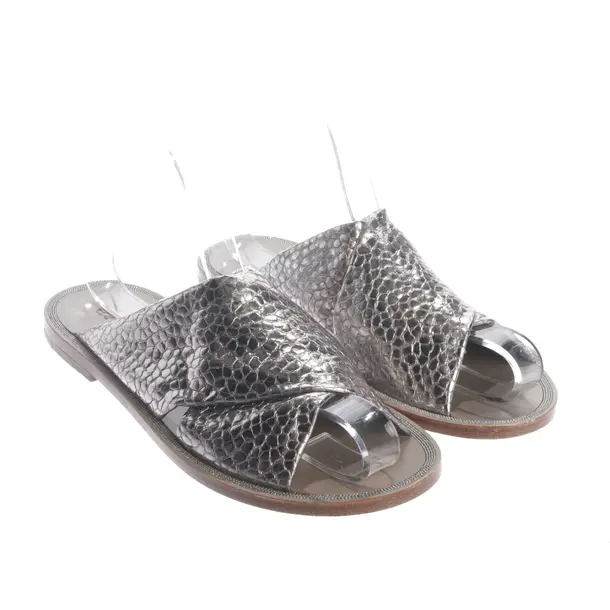 Sandalen, in Silber, Brunello Cucinelli